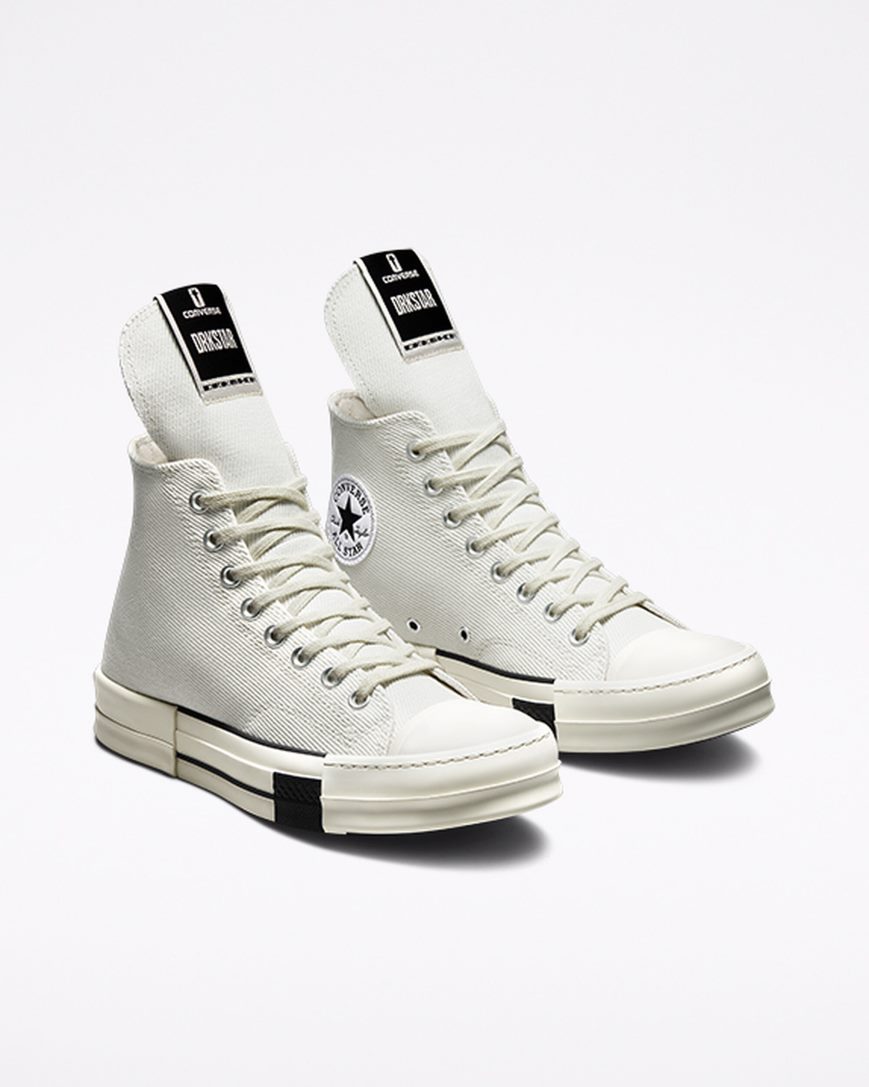 Tenisi Inalti Barbati Converse x DRKSHDW DRKSTAR Chuck 70 Albi Negrii | RO OHIX13491